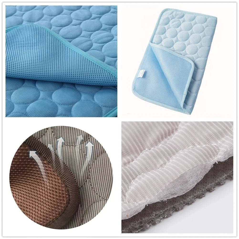 Dog Cooling Mat Summer Pet Cold Bed Extra Large For Small Big Dogs Pet Accessories Cat Durable Blanket Sofa Cat Ice Pad Blanket - PCTXING Pet Toys