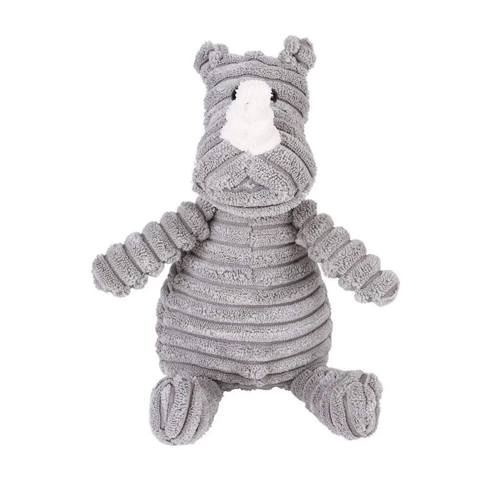 Pet Dog Molar Toy Vent Training Corduroy Monkey Pig Voice Plush Toy Dog Tooth Cleaning Supplie Dog Toys for Large Dogs - PCTXING Pet Toys