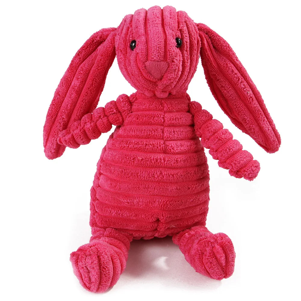 Pet Dog Molar Toy Vent Training Corduroy Monkey Pig Voice Plush Toy Dog Tooth Cleaning Supplie Dog Toys for Large Dogs - PCTXING Pet Toys